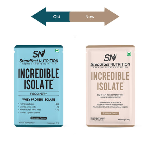 Incredible Isolate Chocolate - old vs new