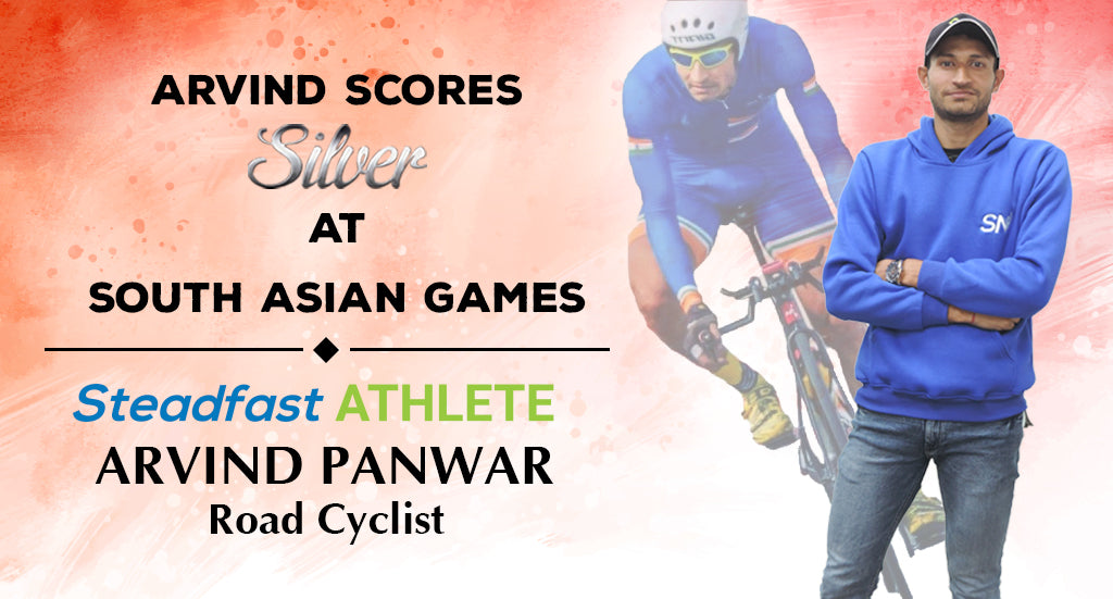 SILVER FOR OUR CYCLIST ARVIND PAWAR AT THE SOUTH ASIAN GAMES, 2019