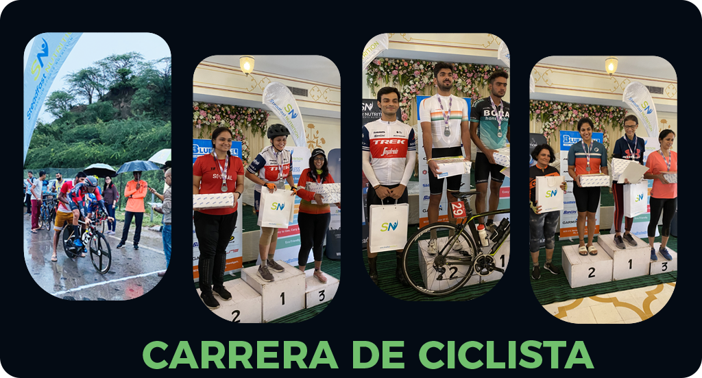 ON THE RIGHT TRACK: STEADFAST NUTRITION WAS A BIG HIT AT CARRERA DE CICLISTA EVENT