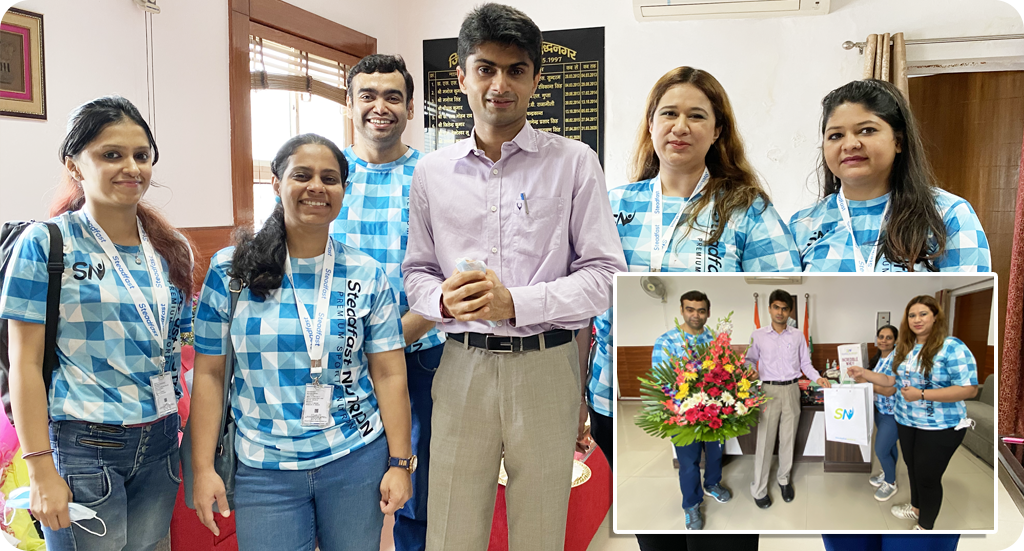 STEADFAST NUTRITION GIVES NOIDA DM A HERO’S WELCOME AFTER PARALYMPIC SILVER