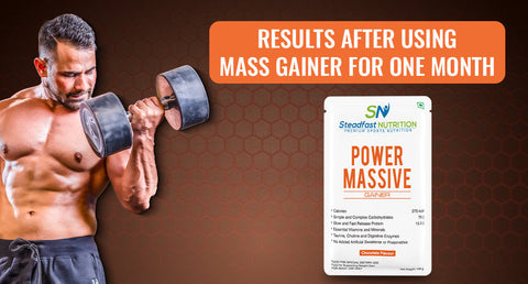 Results after using mass gainer for one month