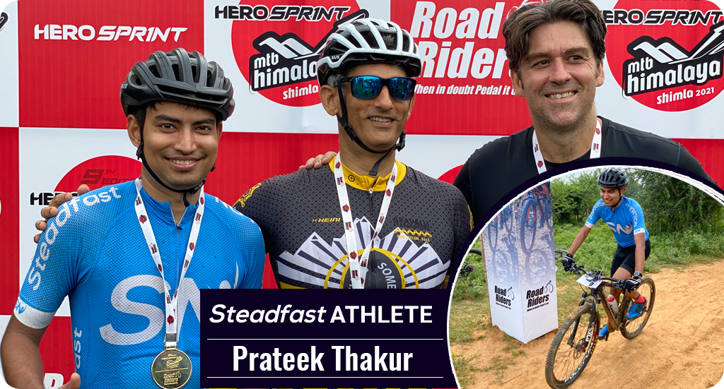 STEADFAST ATHLETE PRATEEK THAKUR QUALIFIES FOR MTB SHIMLA.