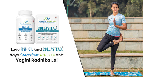 Yoga has Transformed my Life; Love Fish Oil and CollaStead,   says Steadfast Athlete and Yogini Radhika Lal