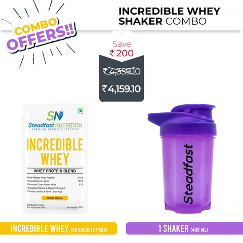 Incredible Whey Shaker Combo