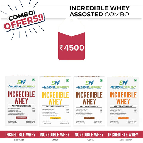 Incredible Whey Assosted Combo 
