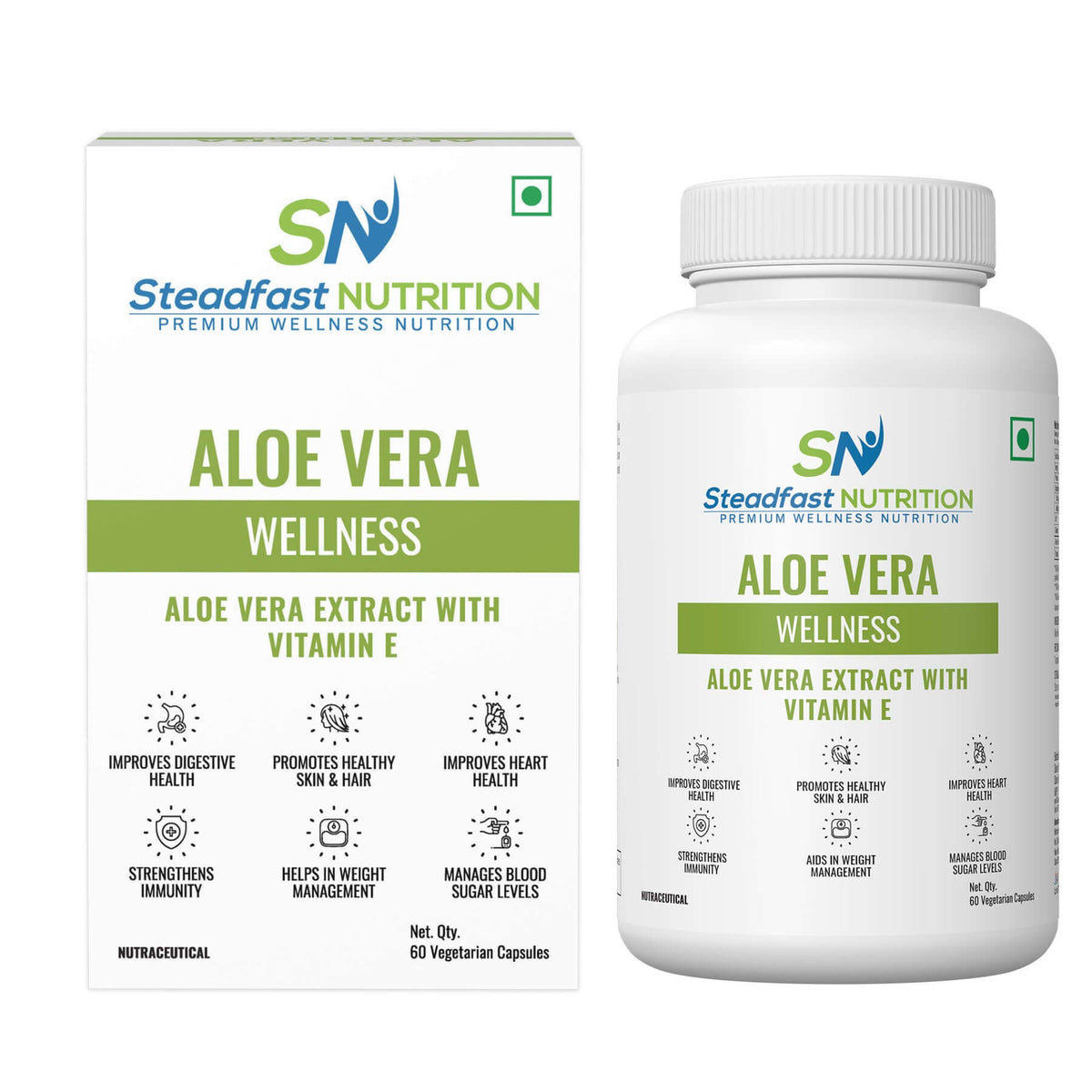 Buy Aloe Vera Capsules | Natural Digestive & Skin Health Supplement