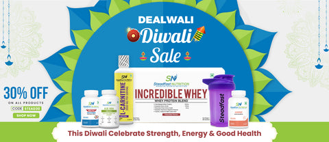 Steadfast Nutrition's Diwali Banner