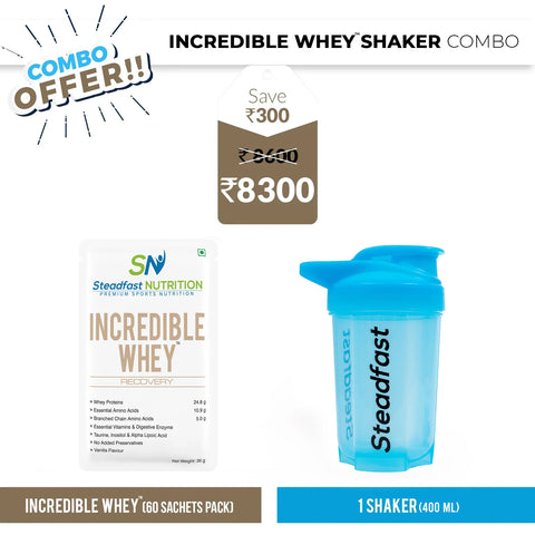 Incredible Whey Shaker Combo