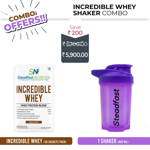 Incredible Whey Shaker Combo 