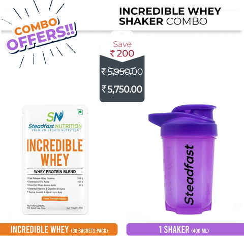 Incredible Whey Shaker Combo 
