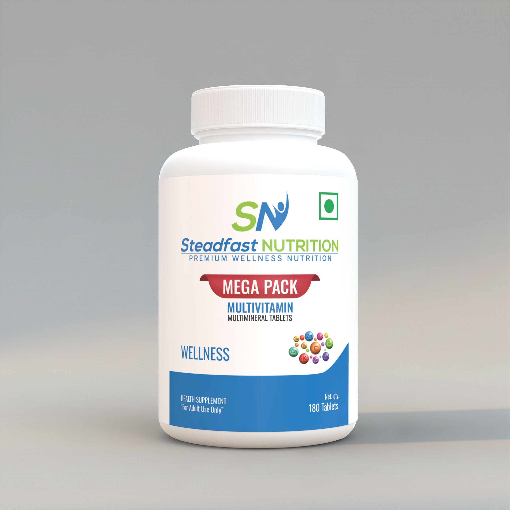 Multivitamin Mega Pack - 180 Tablets - Steadfast Nutrition