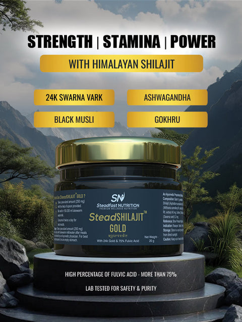 Strength, stamina and  power with Himalayan Shilajit