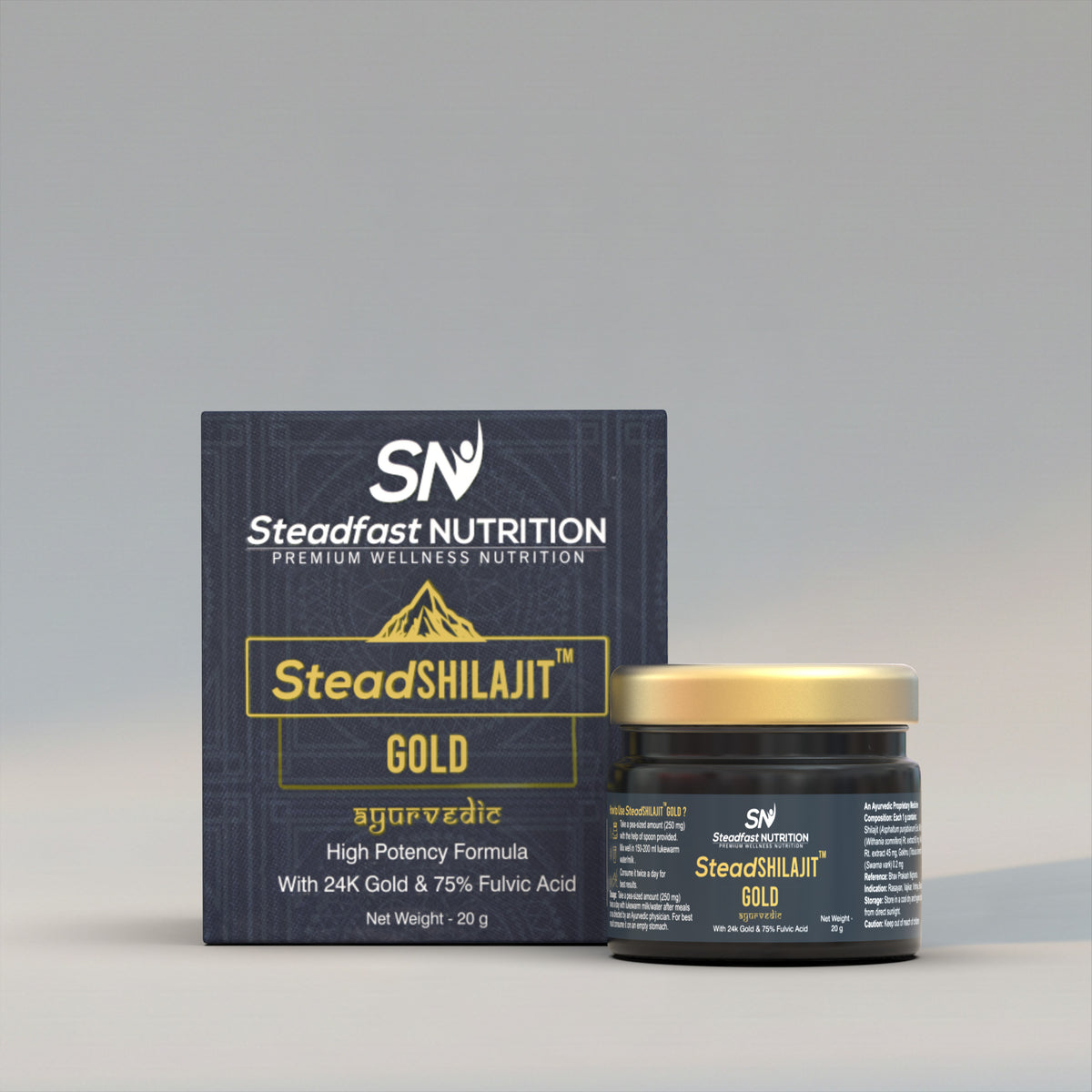 l carnitine and shilajit together Best Shilajit Gold 20g for Strength, Stamina and Power | SteadShilajit Gold