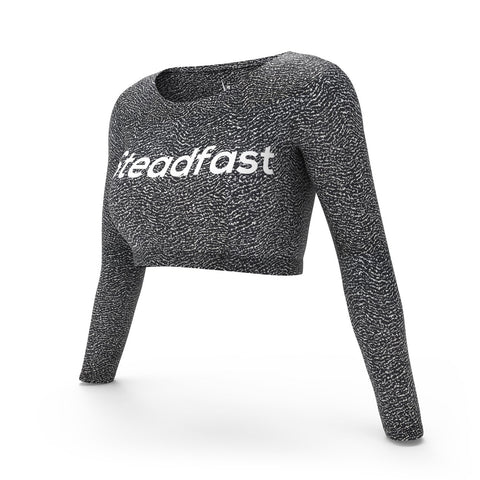 Full Sleeves Grey Crop Top Leggings Set1