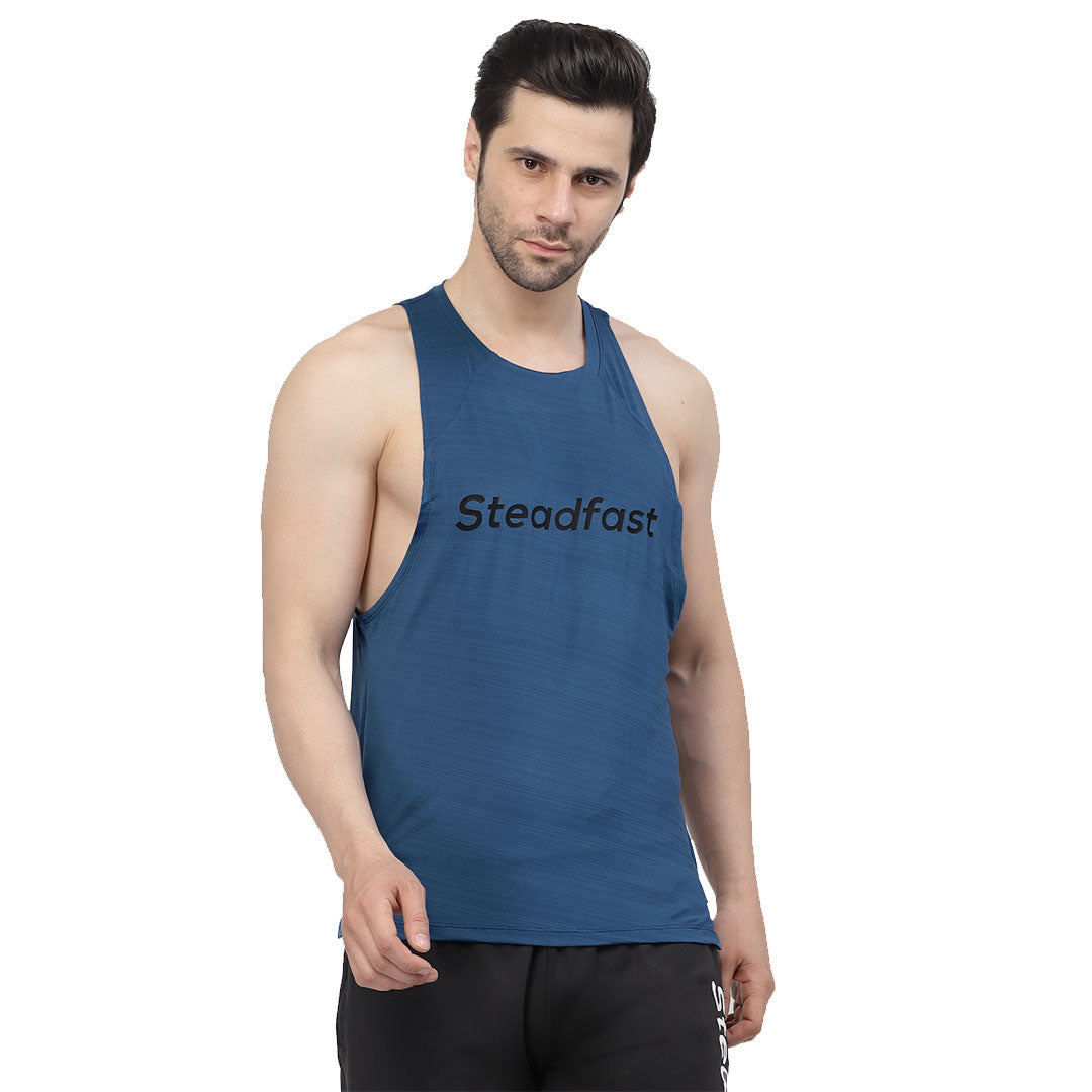 Deep Cut Sleeves Stringer | Blue Stringer for Workout – Steadfast Nutrition
