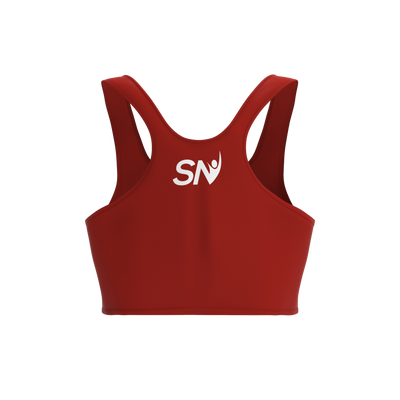Steadfast Maroon Crop Top Leggings Set
