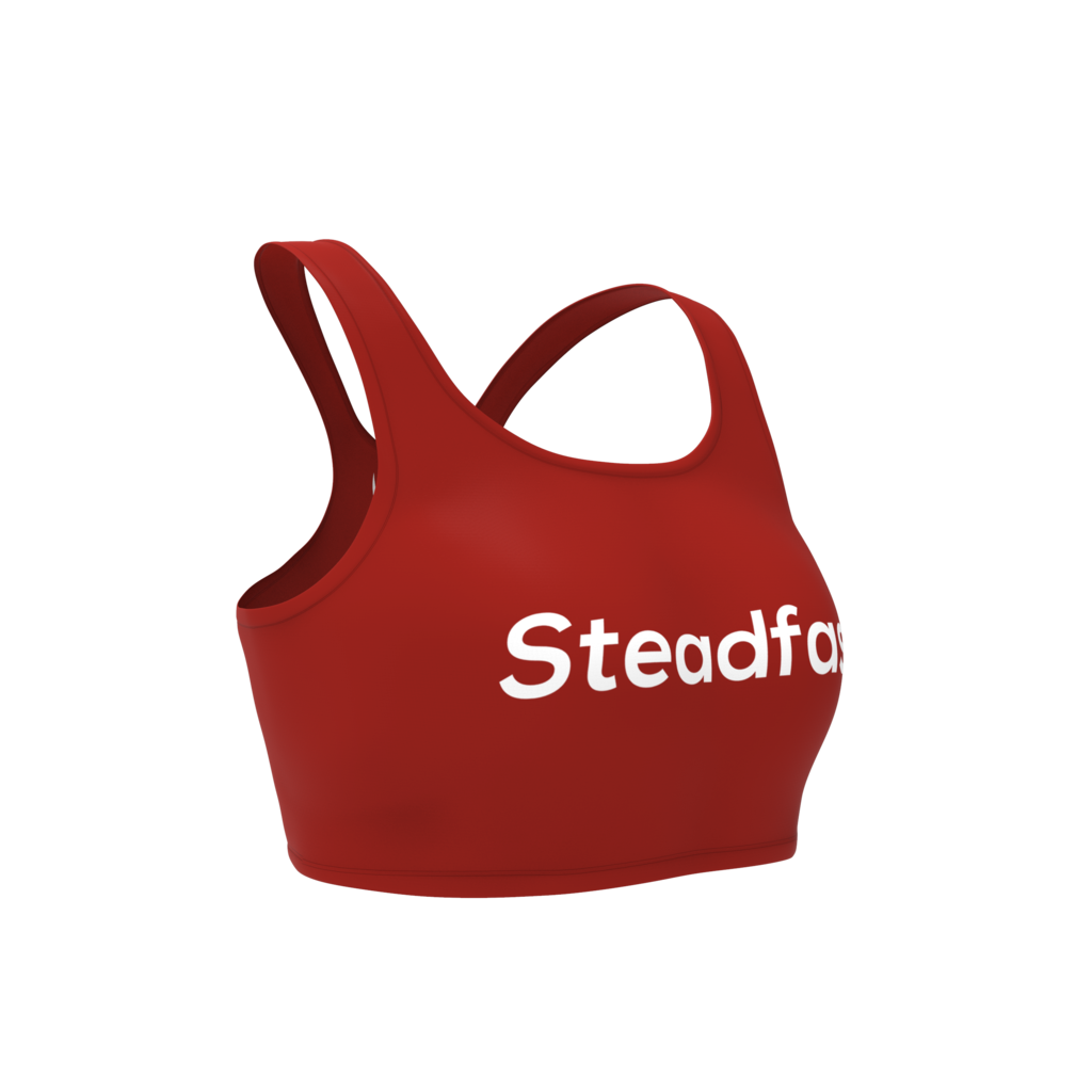 Steadfast Maroon Crop Top Leggings Set