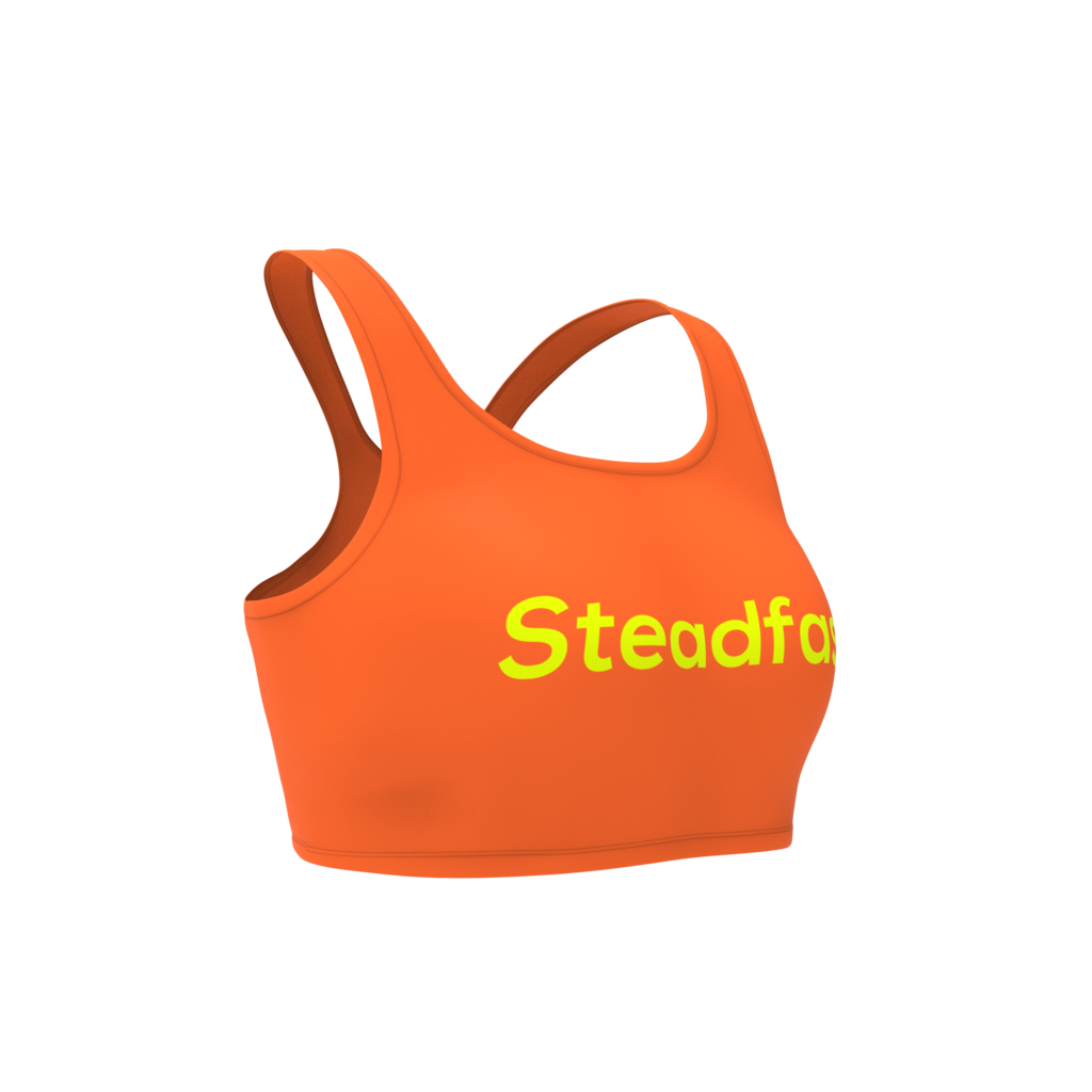 Steadfast Orange Crop Top Leggings Set