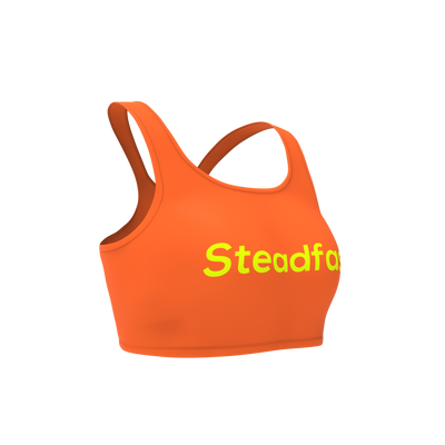 Steadfast Orange Crop Top Leggings Set