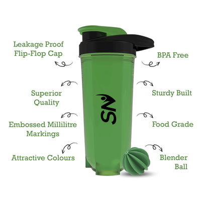 Benefits of 700 ml green shaker