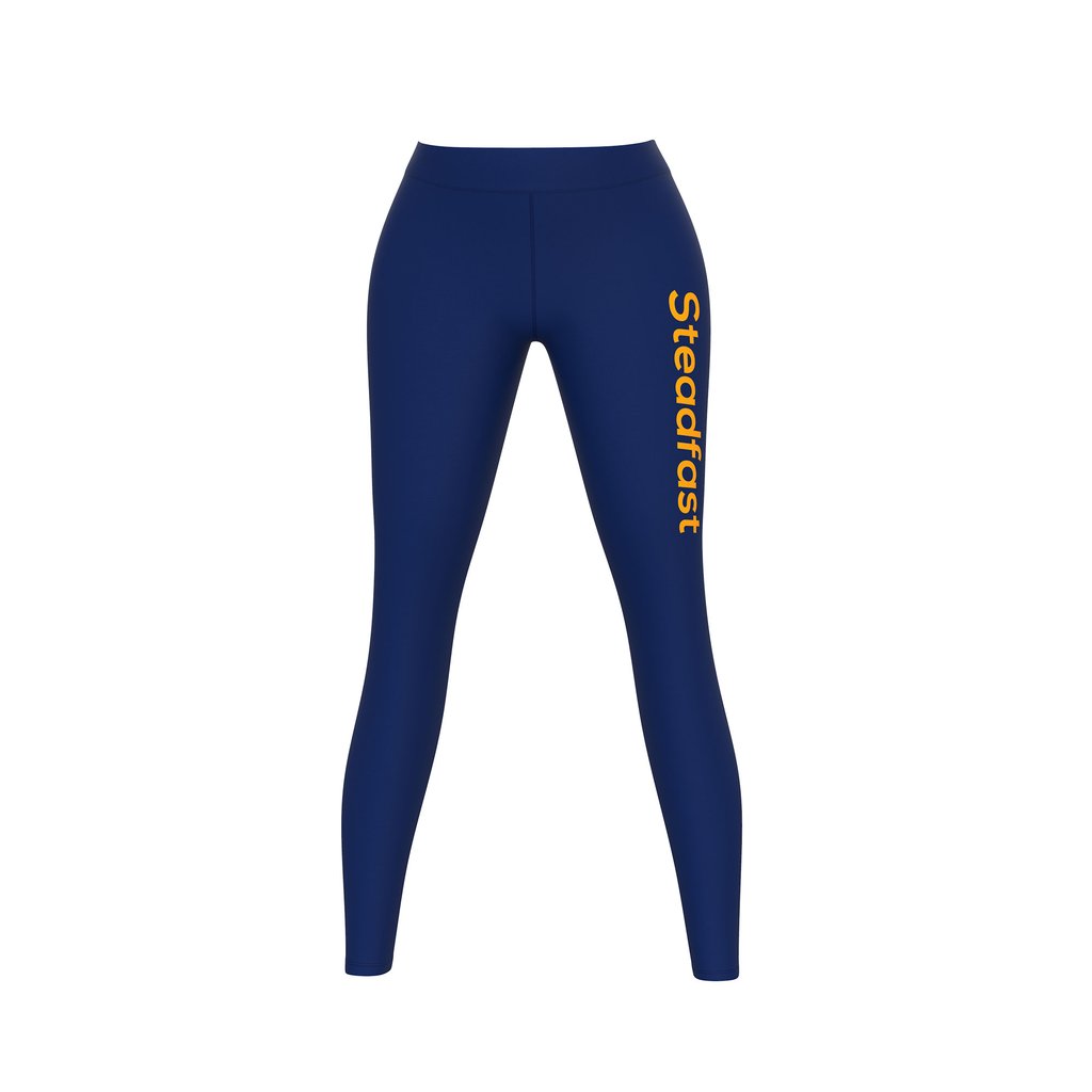 Steadfast Dark Blue Crop Top Leggings Set