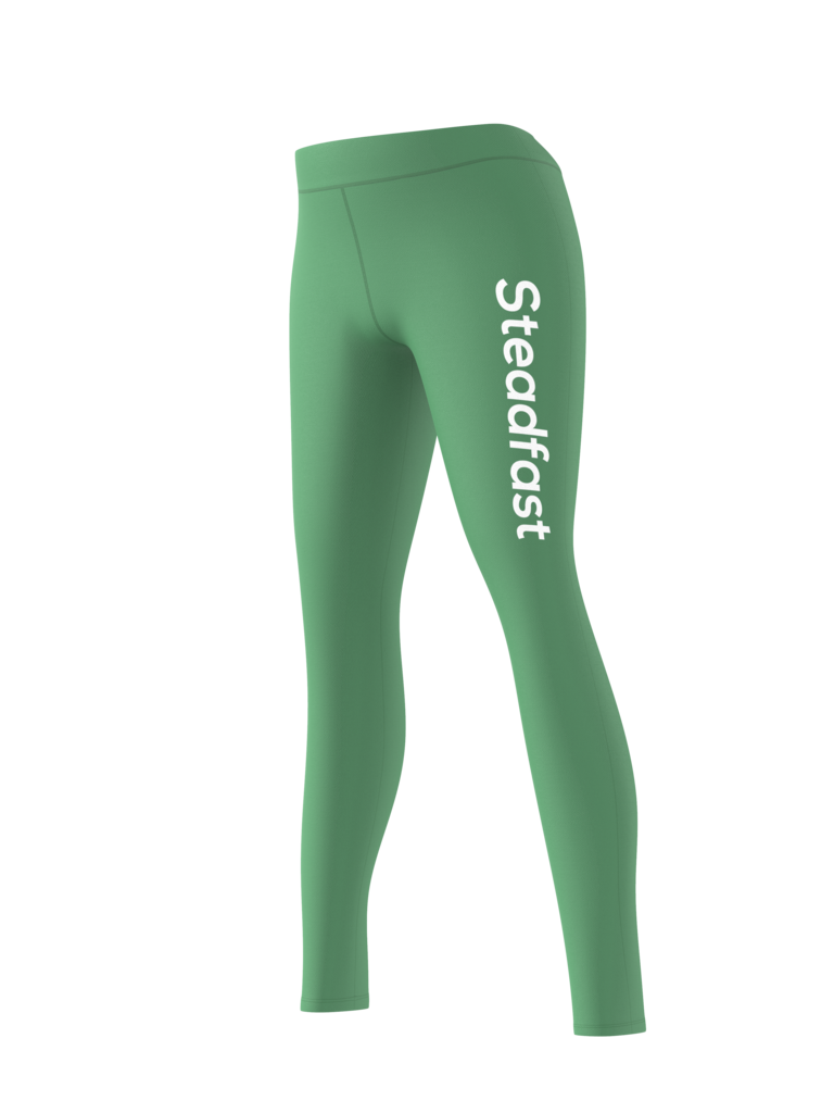 Steadfast Light Green Crop Top Leggings Set