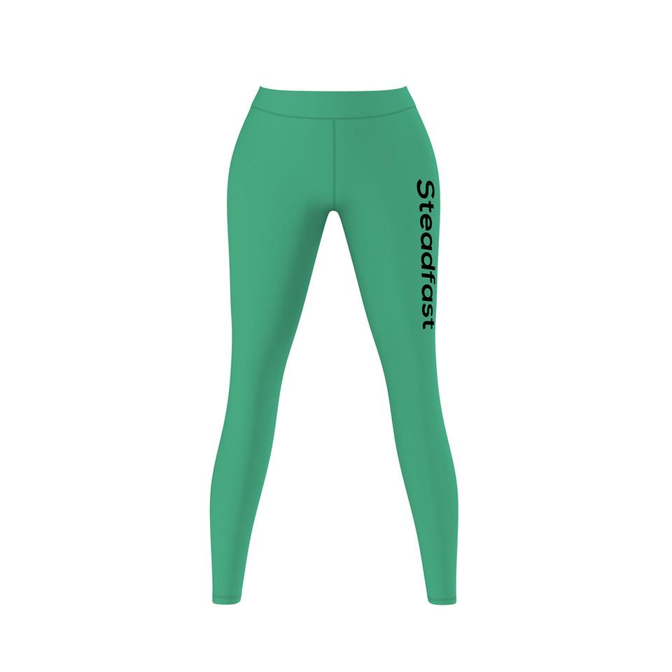 Steadfast Sea Green Crop Top Leggings Set