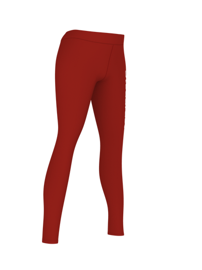 Steadfast Maroon Crop Top Leggings Set