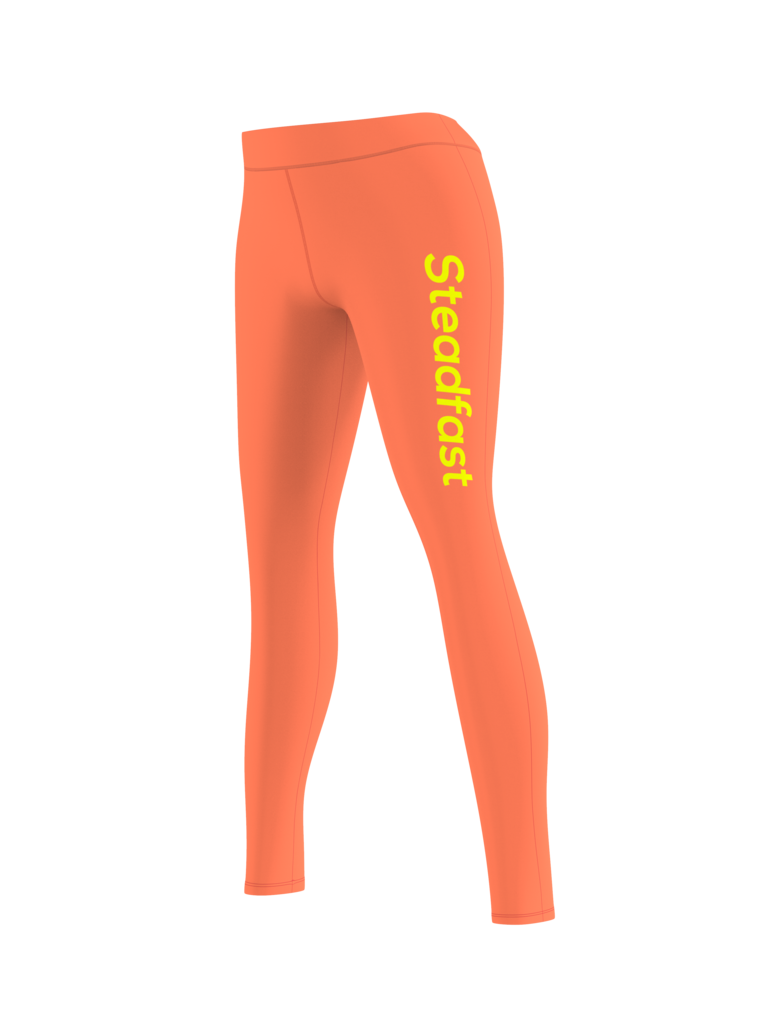 Steadfast Orange Crop Top Leggings Set