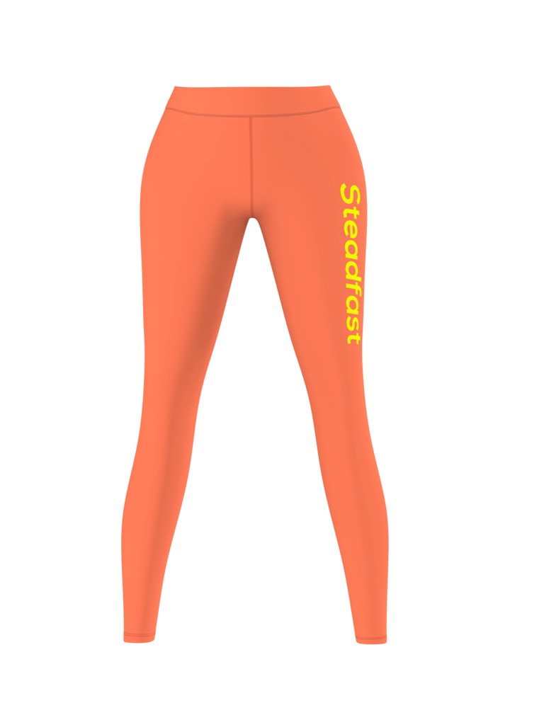 Steadfast Orange Crop Top Leggings Set